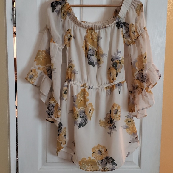 Hint of Blush floral dress - Picture 3 of 7